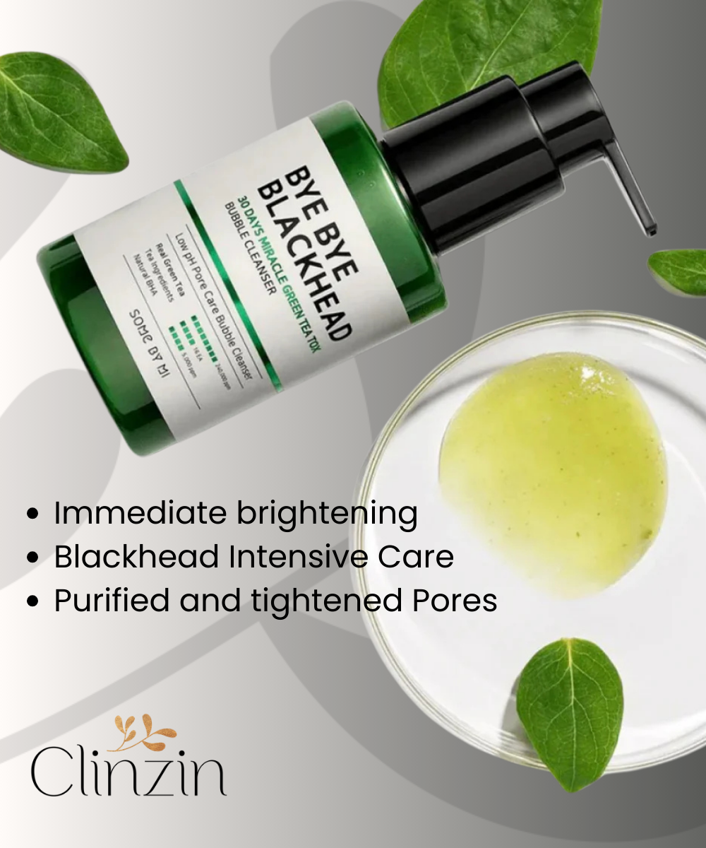 Some by mi--Bye Bye Blackhead 30 Days Miracle Green Tea Tox Bubble Cleanser 120g